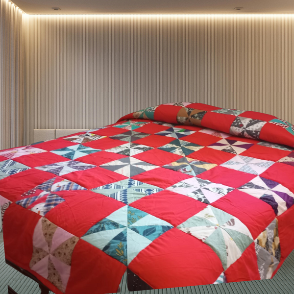 Bedspread in patchwork